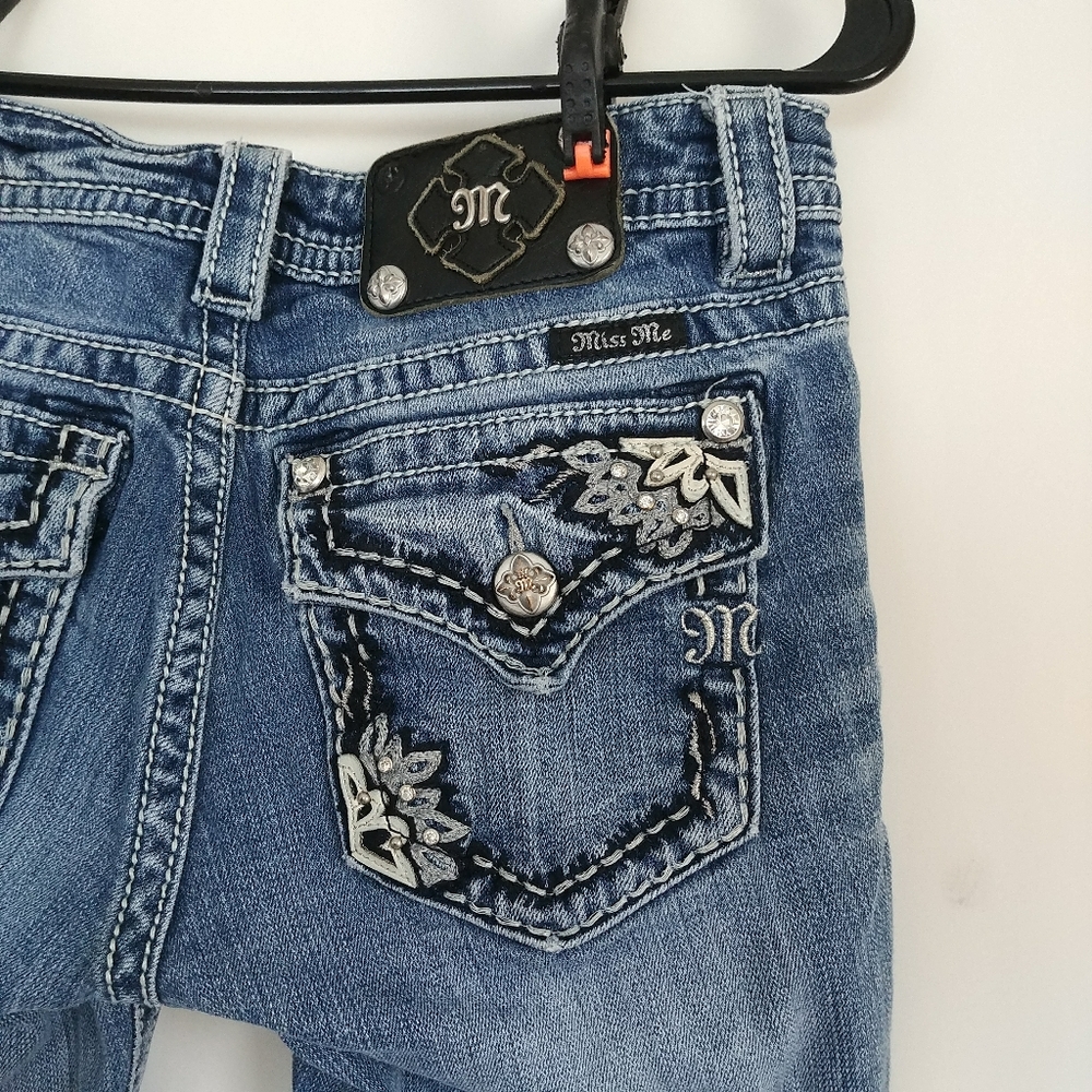 Miss Me Rhinestone Jeans Kelly Bootcut Concord Str - Picture 2 of 8